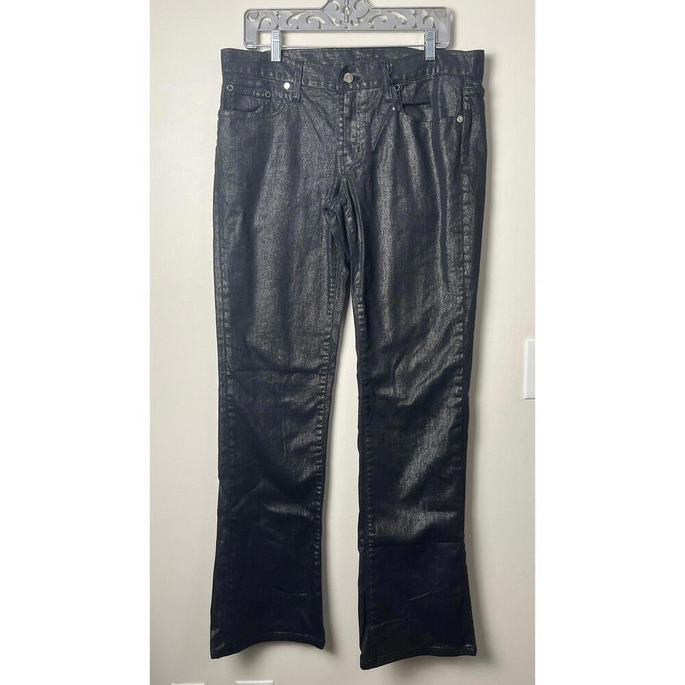 RALPH LAUREN BLACK LABEL GUNMETAL JEANS - Picture 1 of 12